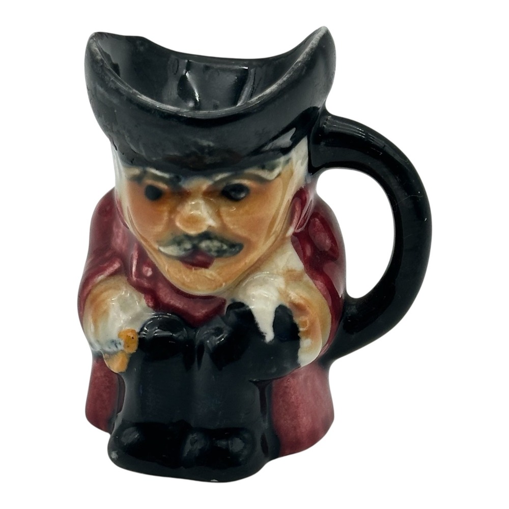 Staffordshire Vintage‎ Miniature Toby Jug Character Pitcher England Red Coat